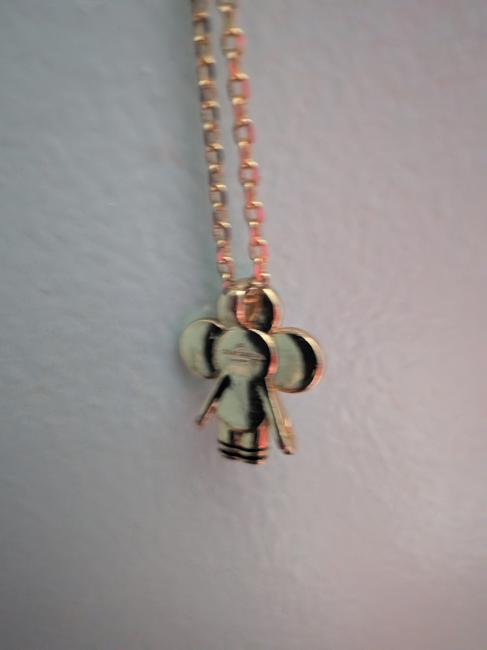Stainless Steel Gold Tone Cute Character Pendant Necklace - Women Jewelry